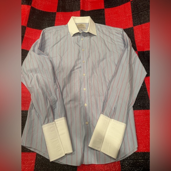 Hawes & Curtis LS shirt 
Size 17 x 37
Luxury 2 Ply 100% Cotton 
Extra Slim Fit - Picture 3 of 5